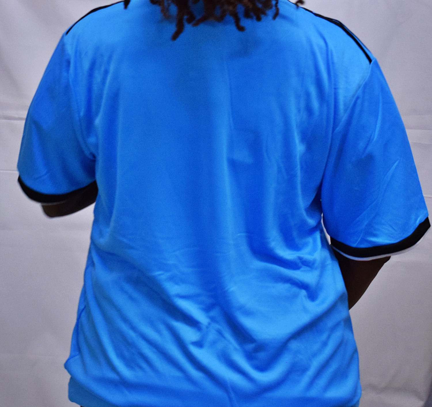 Classic Royal Blue Polo Shirt with White Collar